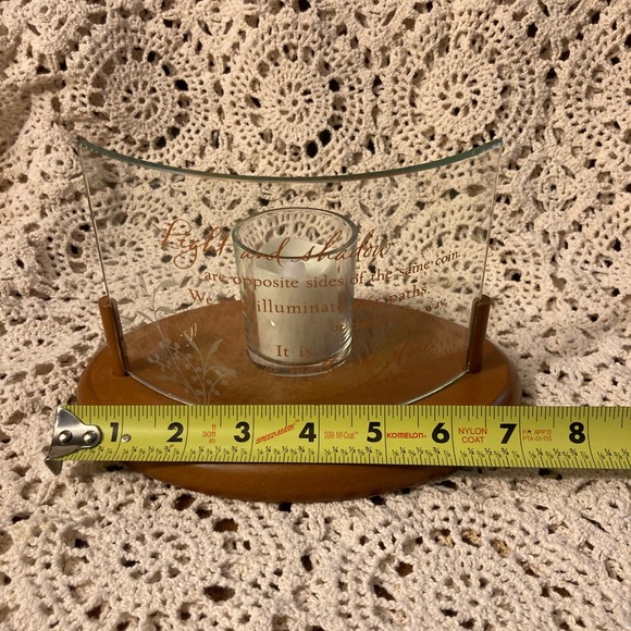 Vintage Hallmark Maya Angelou Quote Candle Tea Light Holder with Electric Candle - Picture 11 of 12